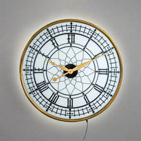 Big Ben Style Lit Clock 60cm