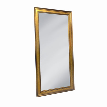 Wavy Shaped Black Wooden Mirror 120 cm