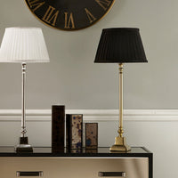 So simple, black metal table lamp, Traditional stick lamp for the smallest corner. On a desk or dressing table perfect smaller light.