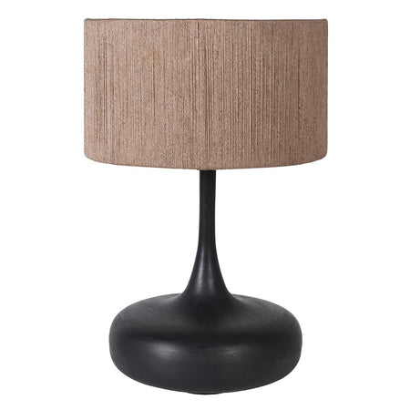Rattan Lamp and Linen Shade 84 cm
