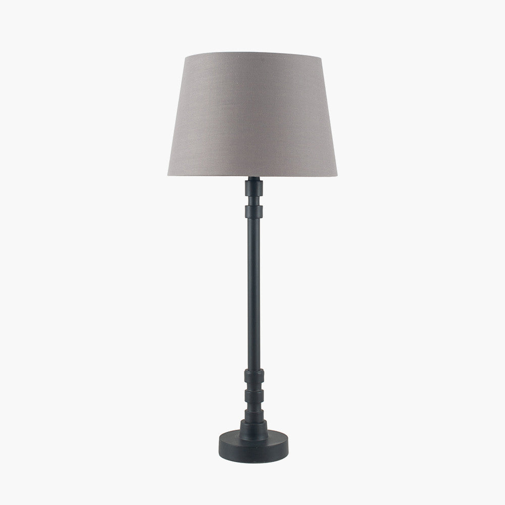 So simple, black metal table lamp, Traditional stick lamp for the smallest corner. On a desk or dressing table perfect smaller light.