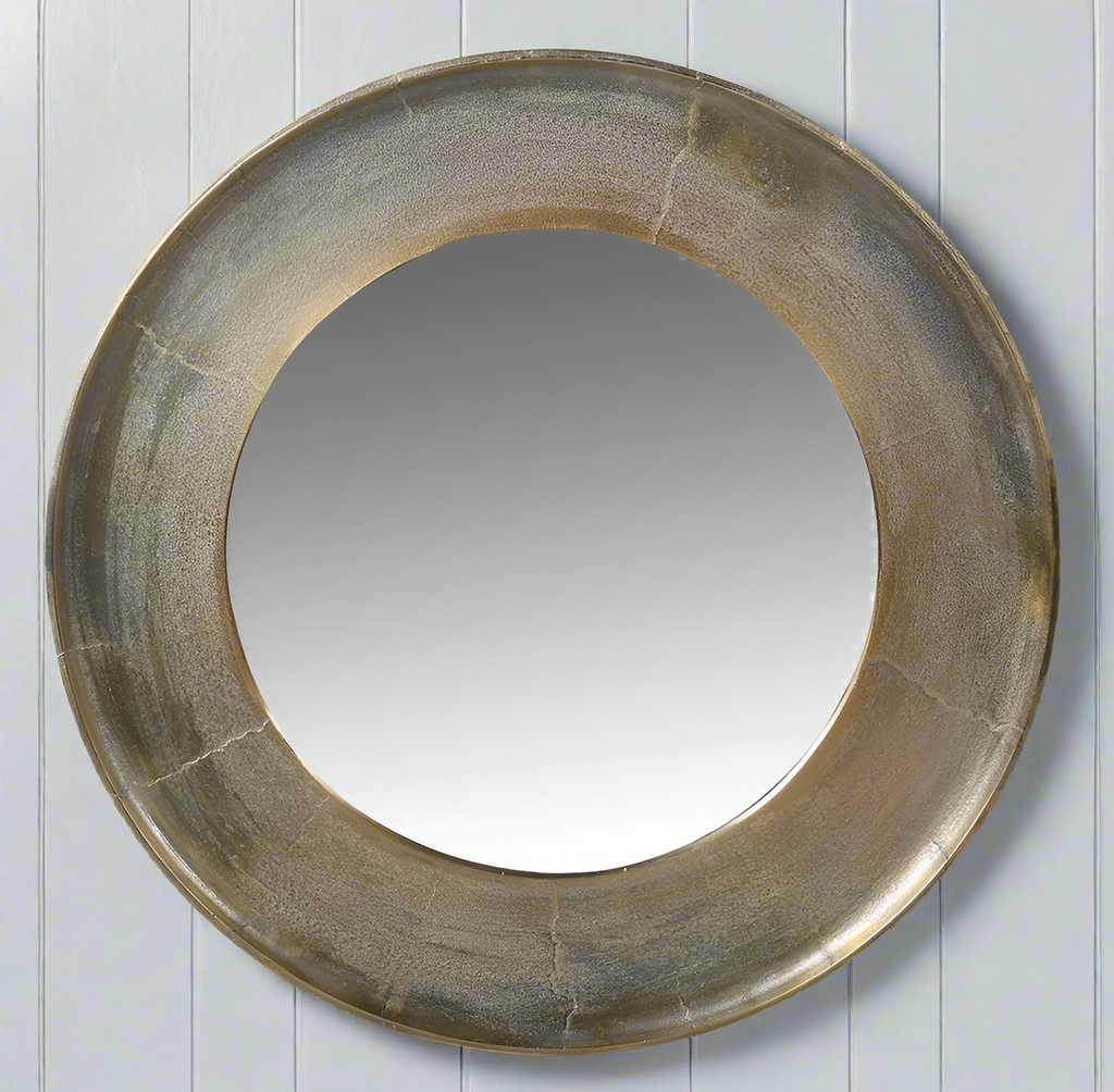 Antique Brass I Round Mirror I Vintage Wall Mirror I Decorexi Chiswick – Decorexi A World of ...