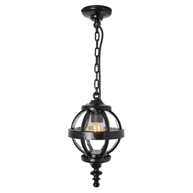 A traditional Victorian globe light made from cast iron. This classic and unique design will instantly lift an outdoor area giving it the authentic vintage look.  Designed to a very high specification of IP67, this outdoor globe lantern light is made to sustain any weather type from raging storms, high winds to salty air.  Anti-rust and anti-corrosion, this is a hardy high end quality porch light that is made to last.