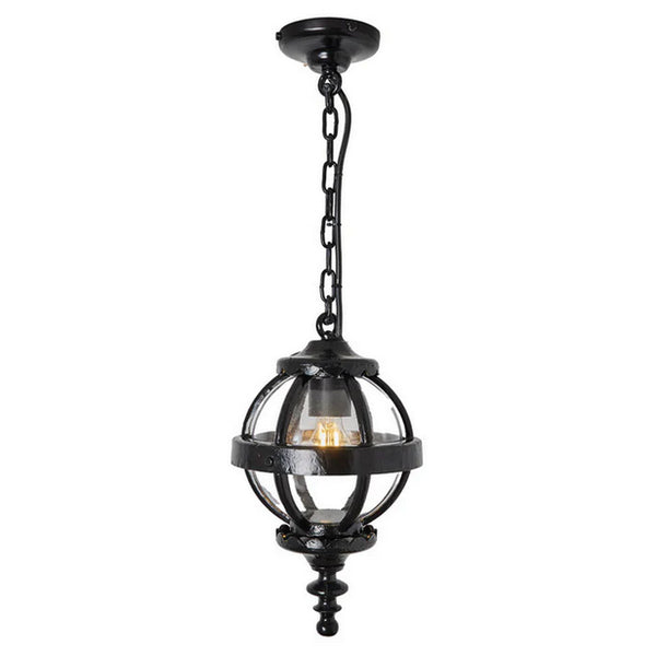 A traditional Victorian globe light made from cast iron. This classic and unique design will instantly lift an outdoor area giving it the authentic vintage look.&nbsp; Designed to a very high specification of IP67, this outdoor globe lantern light is made to sustain any weather type from raging storms, high winds to salty air.&nbsp; Anti-rust and anti-corrosion, this is a hardy high end quality porch light that is made to last. 