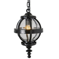 A traditional Victorian globe light made from cast iron. This classic and unique design will instantly lift an outdoor area giving it the authentic vintage look.  Designed to a very high specification of IP67, this outdoor globe lantern light is made to sustain any weather type from raging storms, high winds to salty air.  Anti-rust and anti-corrosion, this is a hardy high end quality porch light that is made to last.