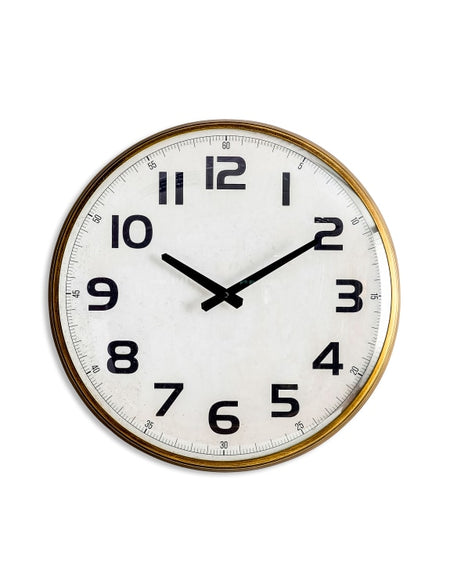 Moving Clock - Brass - 55 cm