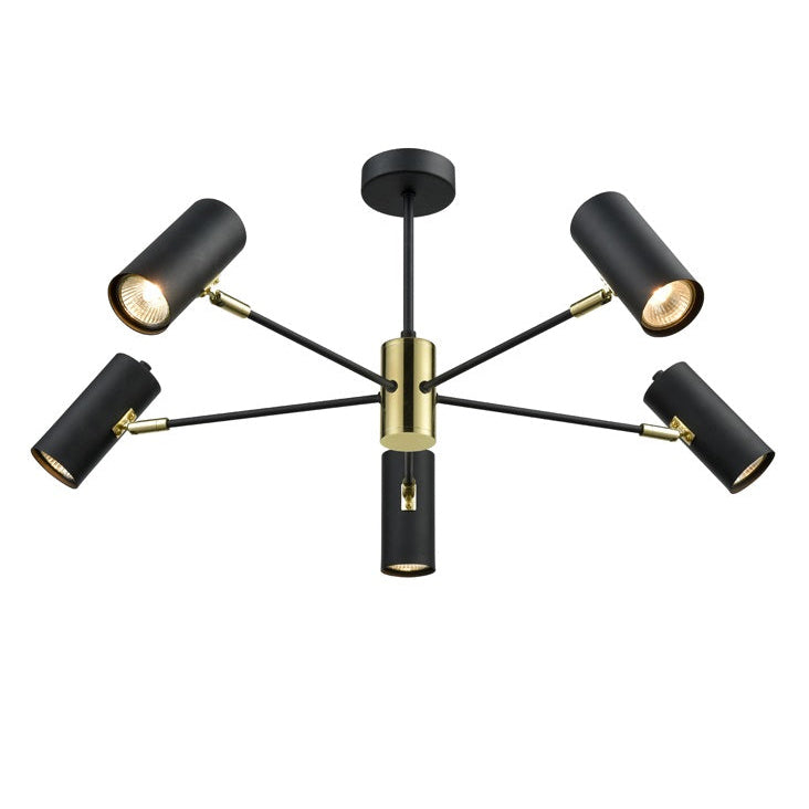 Decorative Black 5 Light Spotlight