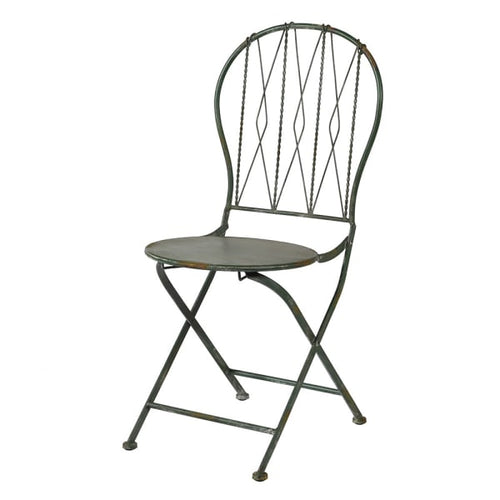 Distressed Green Outdoor Chair 93 cm