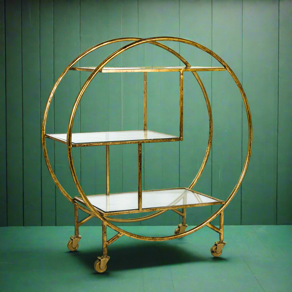 Drinks Trolley Gilt