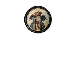Elegant Elephant Round Print 70 cm
