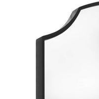 A simple and highly effective wall mirror minimalist in design yet maximum in impact. With an arched top and a slim black frame that is 2cm in depth.