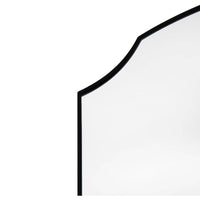 A simple and highly effective wall mirror minimalist in design yet maximum in impact. With an arched top and a slim black frame that is 2cm in depth.