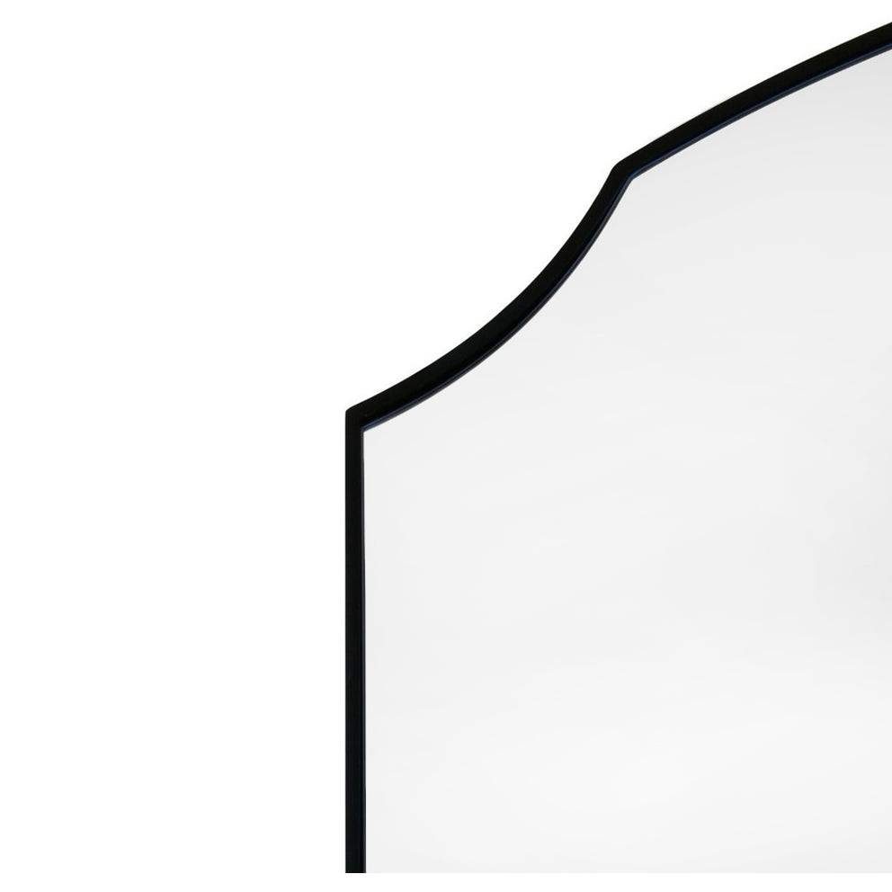 A simple and highly effective wall mirror minimalist in design yet maximum in impact. With an arched top and a slim black frame that is 2cm in depth.