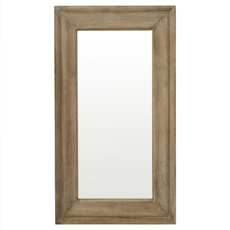 Wooden Rectangular Leaner Mirror Wenge 180 cm