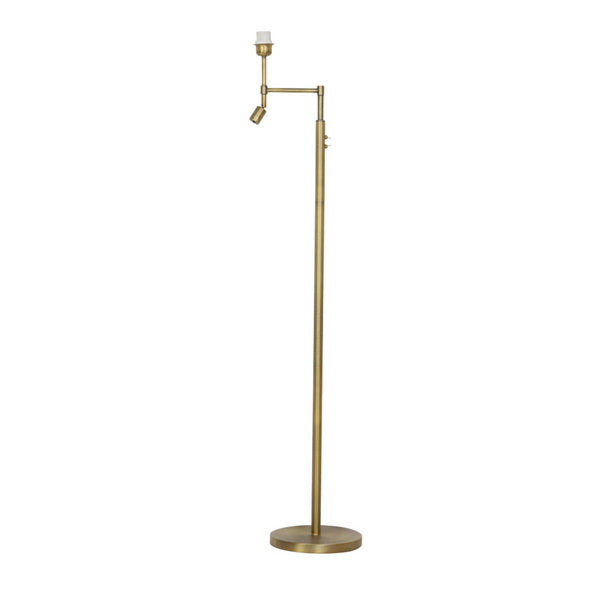 Brushed Bronze Floor Lamp with Integral LED Reading Light