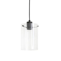 A stunning glass pendant light blending modern elegance with timeless design that will transform your space into a warm inviting haven.  
Featuring a clear cylindrical glass shade that allows the warm glow of an Edison-style bulb to shine through, this pendant is ideal for creating a cozy and inviting atmosphere in any room.  
The sleek, minimalist design of this pendant means it works in a variety of spaces.  Hang above a kitchen island or dining table to create a well lit, inviting atmosp