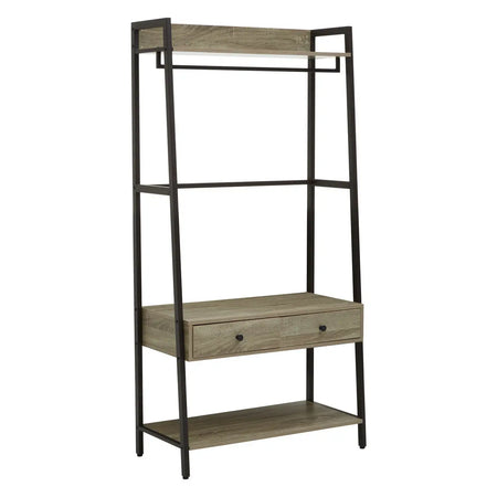 Tall Industrial Shelving 2 Drawers 200 cm