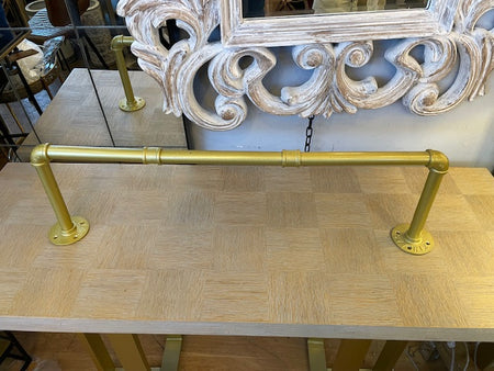 Mirrored Venetian Bedside Table with Silver Gilt Edging H:60cm REDUCED