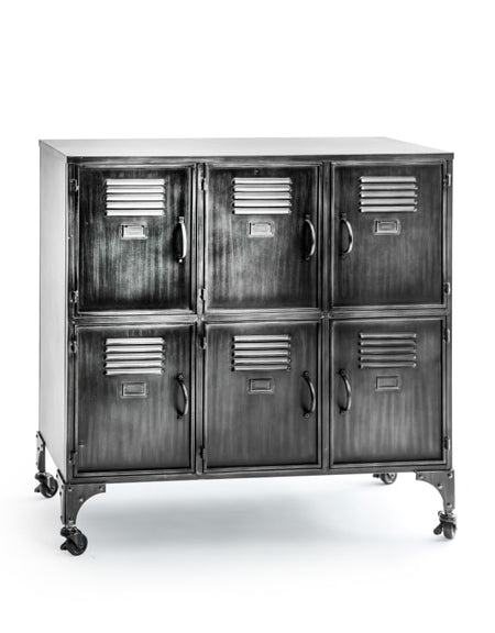 Faux Shagreen Cocktail Cabinet 180 cm