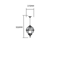 A traditional Victorian globe light made from cast iron. This classic and unique design will instantly lift an outdoor area giving it the authentic vintage look.  Designed to a very high specification of IP67, this outdoor globe lantern light is made to sustain any weather type from raging storms, high winds to salty air.  Anti-rust and anti-corrosion, this is a hardy high end quality porch light that is made to last.