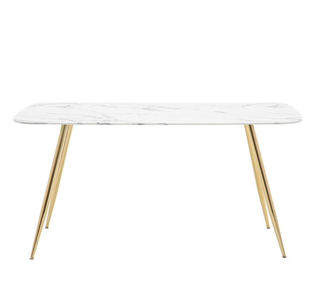 Champagne Metal Side Table 50 cm