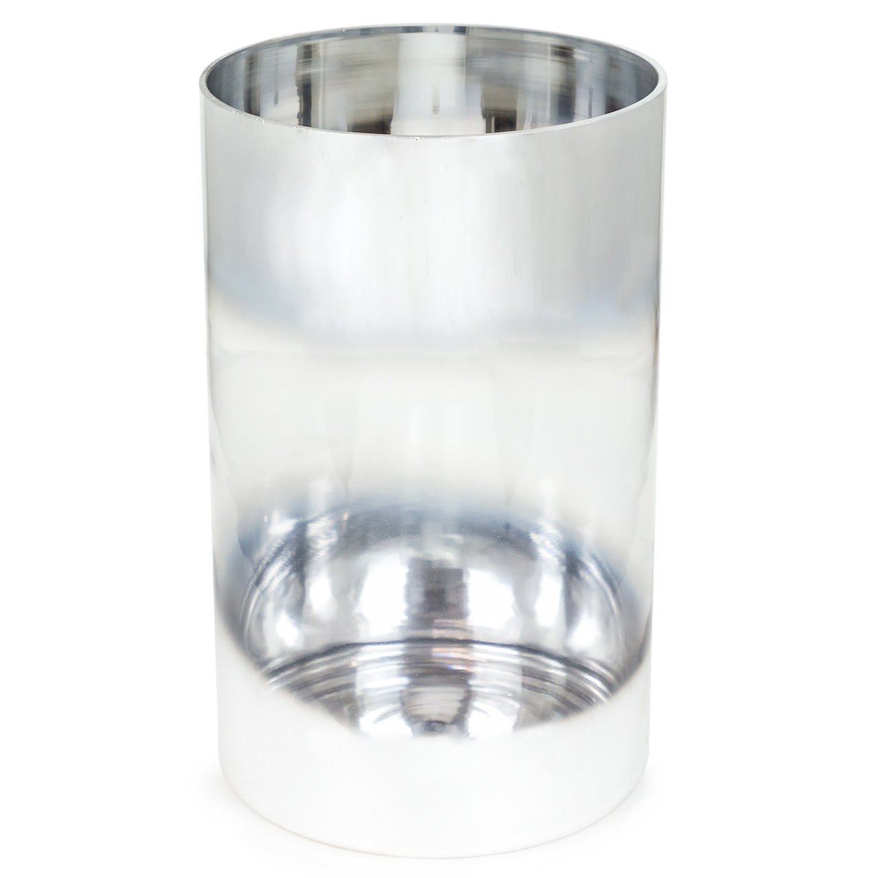 Large Silver Glass Vase - CLEARANCE