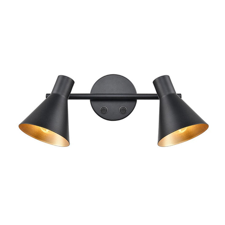 Black Double Wall Light