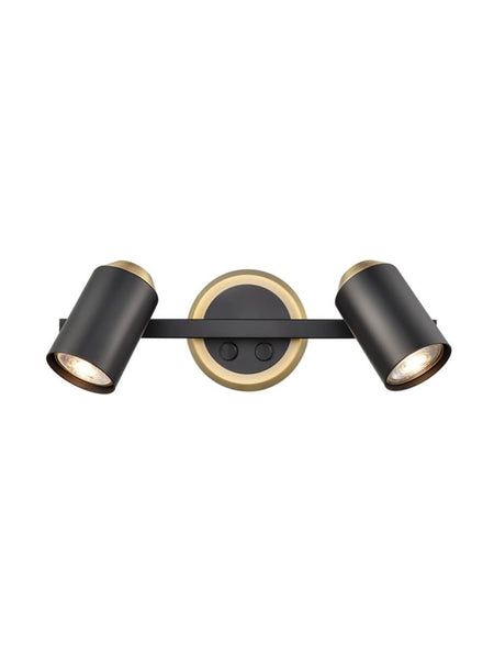 Black and Gold Flexi Wall Light 48 cm