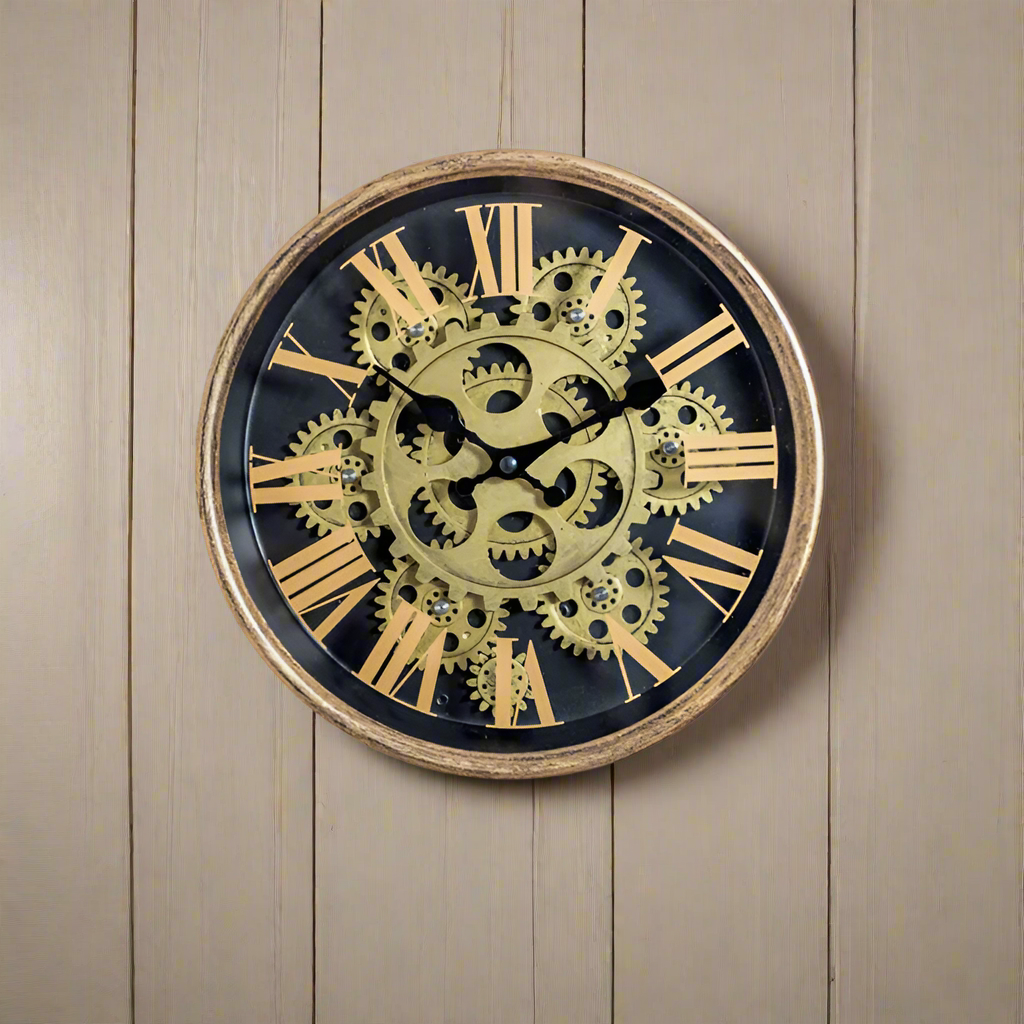 Moving Cog Clock 25 cm