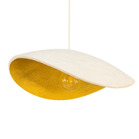 Contemporary 'Wave' Pendant Light: Modern Plaster Elegance