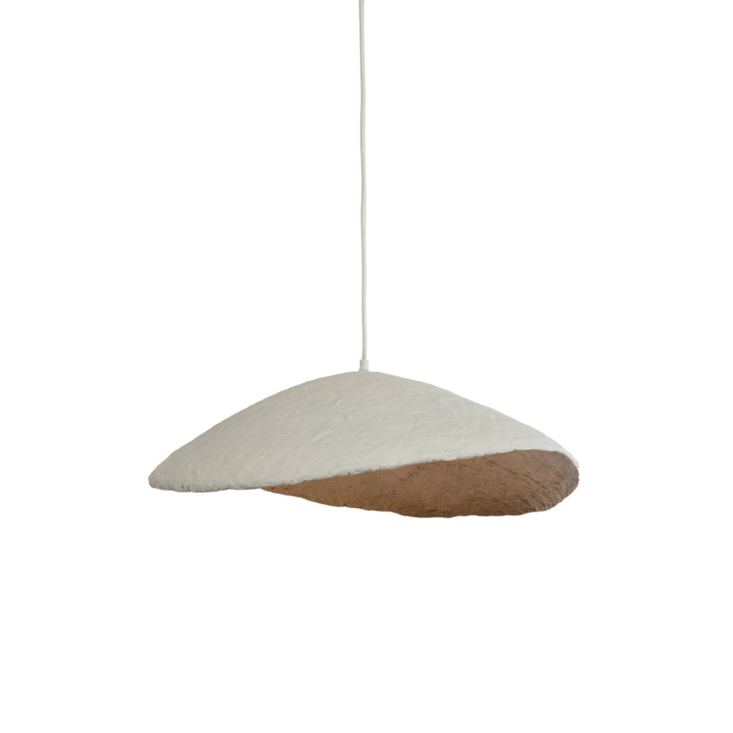 Contemporary 'Wave' Pendant Light: Modern Plaster Elegance
