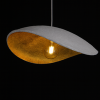 Contemporary 'Wave' Pendant Light: Modern Plaster Elegance