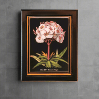 Shop small plumeria flower wall print, 20x25cm. Perfect wall decor addition with classic frame. Elevate interiors with this stylish art piece.