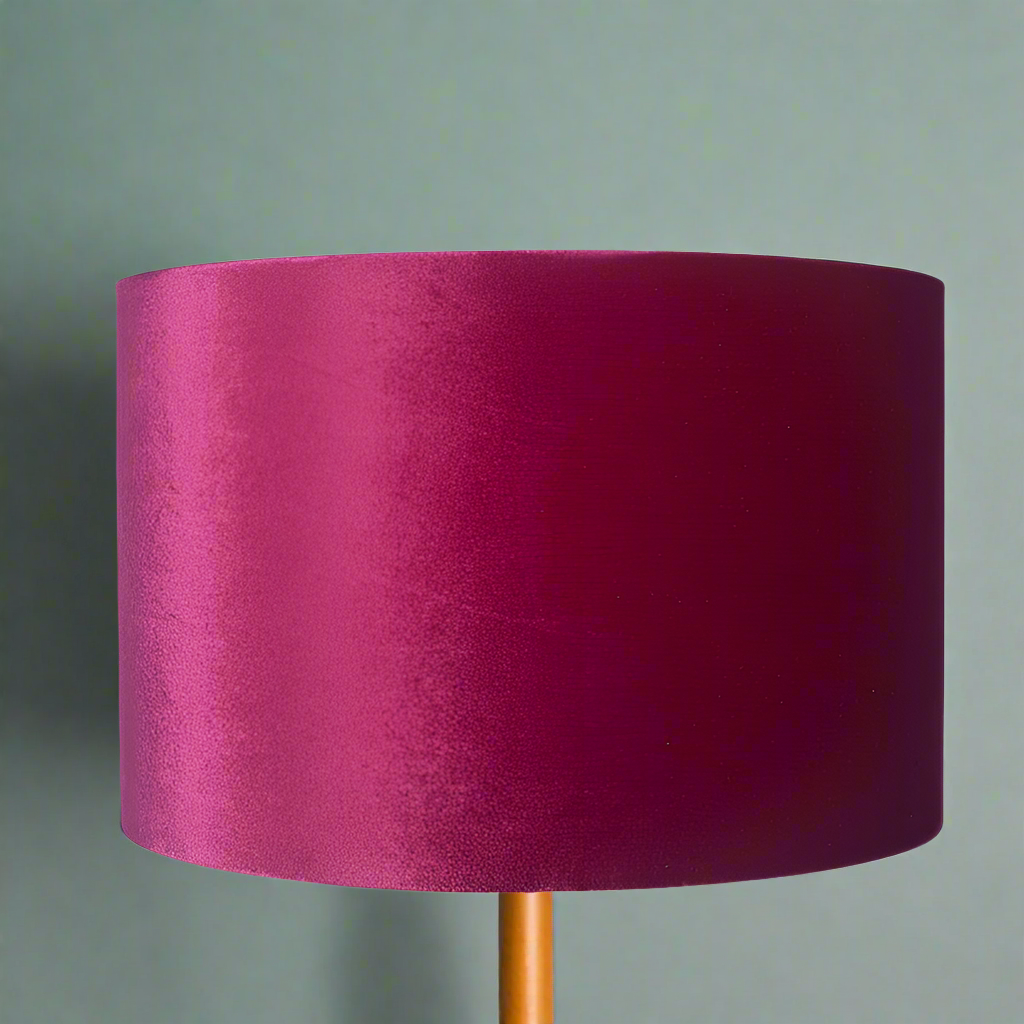 Raspberry Pink Velvet Lamp or Pendant Shade - 45/40/35/30/25 cm