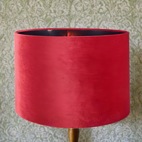 Red Velvet Lamp / Pendant Shade - 45/40/30/25 cm