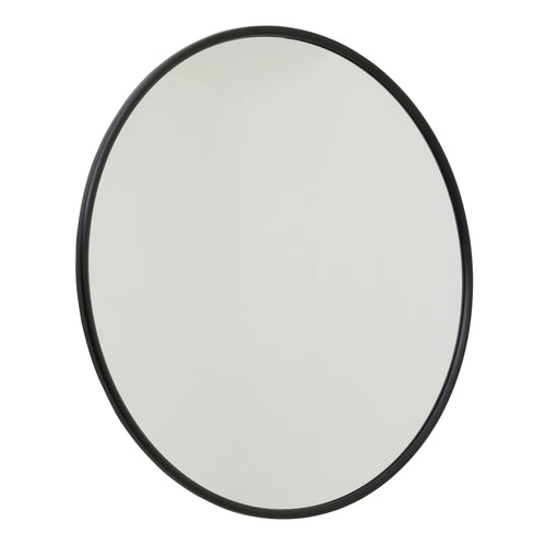 Extra Large Round Black Mirror 120 cm