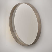 Circular Wooden Scandi Mirror 74 cm