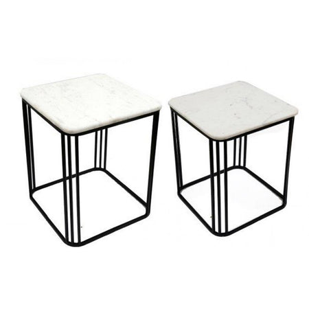 Gold Side Table 2 Trays 63 cm