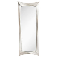 This full length mirror with its gorgeous silver leaf long wall mirror design, exudes luxury and elegance.  This mirror can be hung vertically or horizontally in a hall for a spectacular look to the entrance of your home. In a living room to add reflective light or in a bedroom or dressing room as a full length wall mirror, adding a dose of glamour to your room.