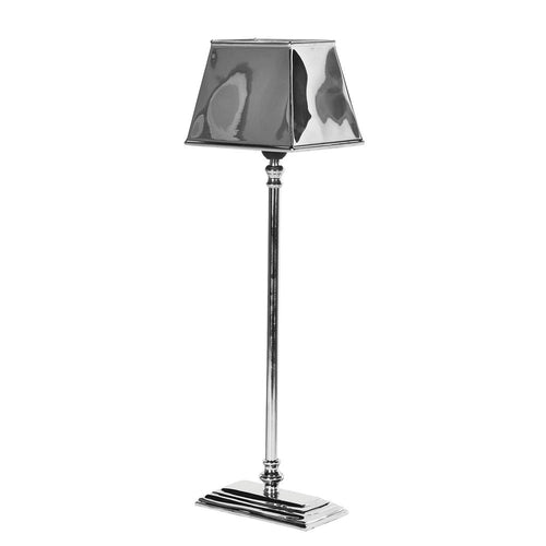 Slim Nickel Lamp & Shade 59 cm