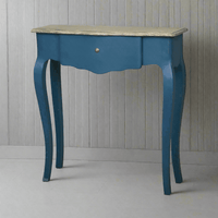 A superior quality wooden console table slender enough for small nooks, hallways odd wall areas between doors. Painted in an elegant modern blue, Farrow and Ball Stiffkey colour, this useful side table perfectly complements any room decor and makes a home feel more homely without taking up any valuable space.