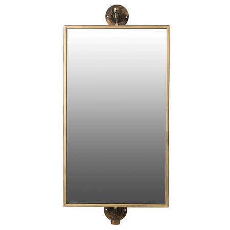 Small Black Framed Mirror 44 cm