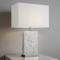 Marble Lamp 66 CM With Shade - CLEARANCE