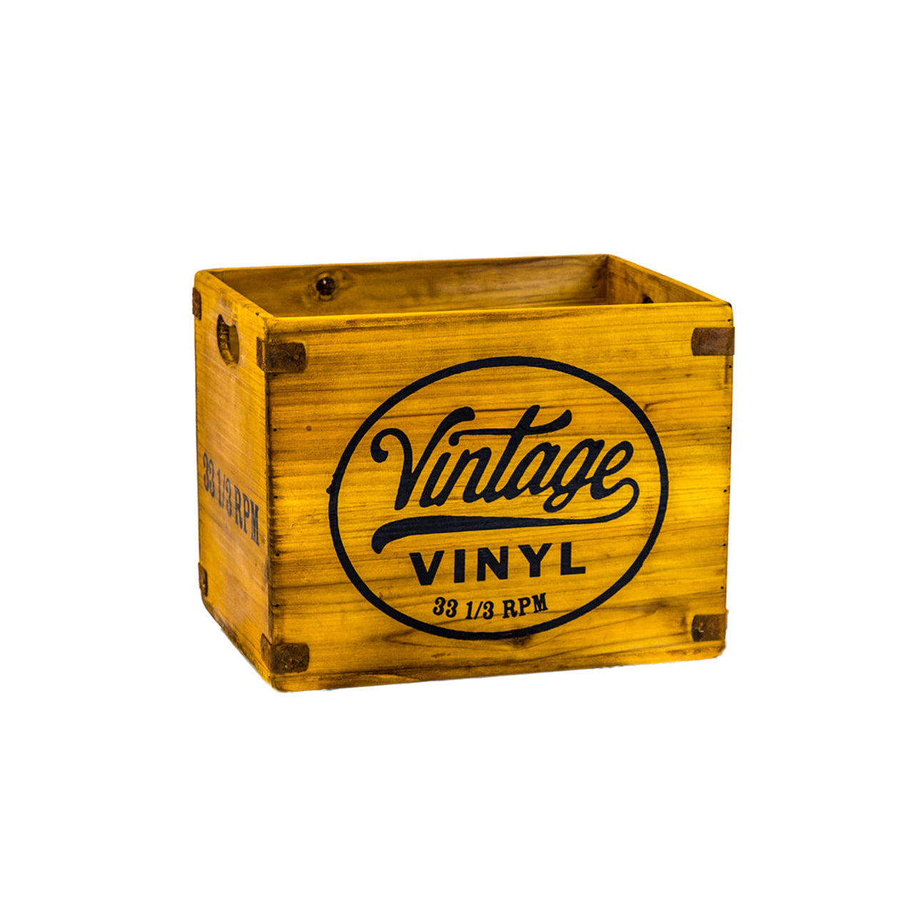 Vintage Vinyl Record Storage Boxes - Wooden Crates