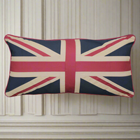 A long rectangular Union Jack cushion, a perfect centre sofa cushion, looks amazing flanked by two small square Union Jack cushions.  An iconic statement on your sofa, these cushions are so well made in a strong linen and beautifully finished they will be around for quite some time.  