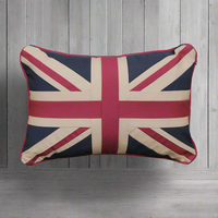 Small, oblong Union Jack cushion. Perfect Chair or Sofa cushion adding colour to any plain surface.