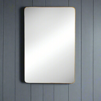 The slim gilt frame on this mirror just accentuates the beauty of large glass, a lot of mirror in a simple, elegant, rectangular frame.  This mirror suits any room whether hung vertically or horizontally will add light, from every direction to any room.