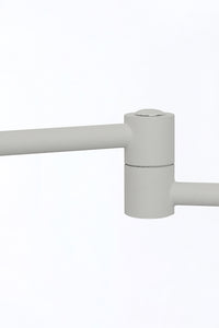 White Conical Wall Light with Swivel Arm - extends to 50cm - CLEARANCE