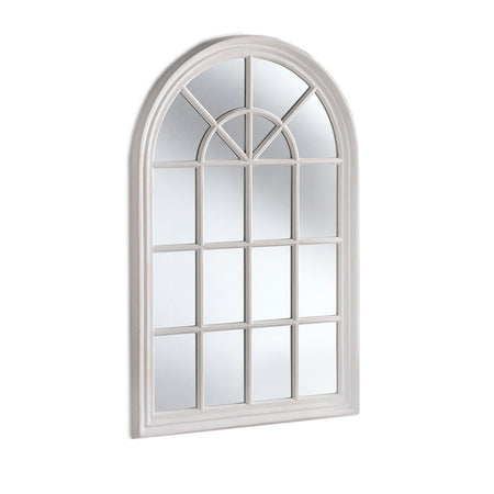 Aged Glass Square Window Mirror 110 cm