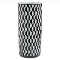 Ceramic Black and White Ceramic Umbrella Stand